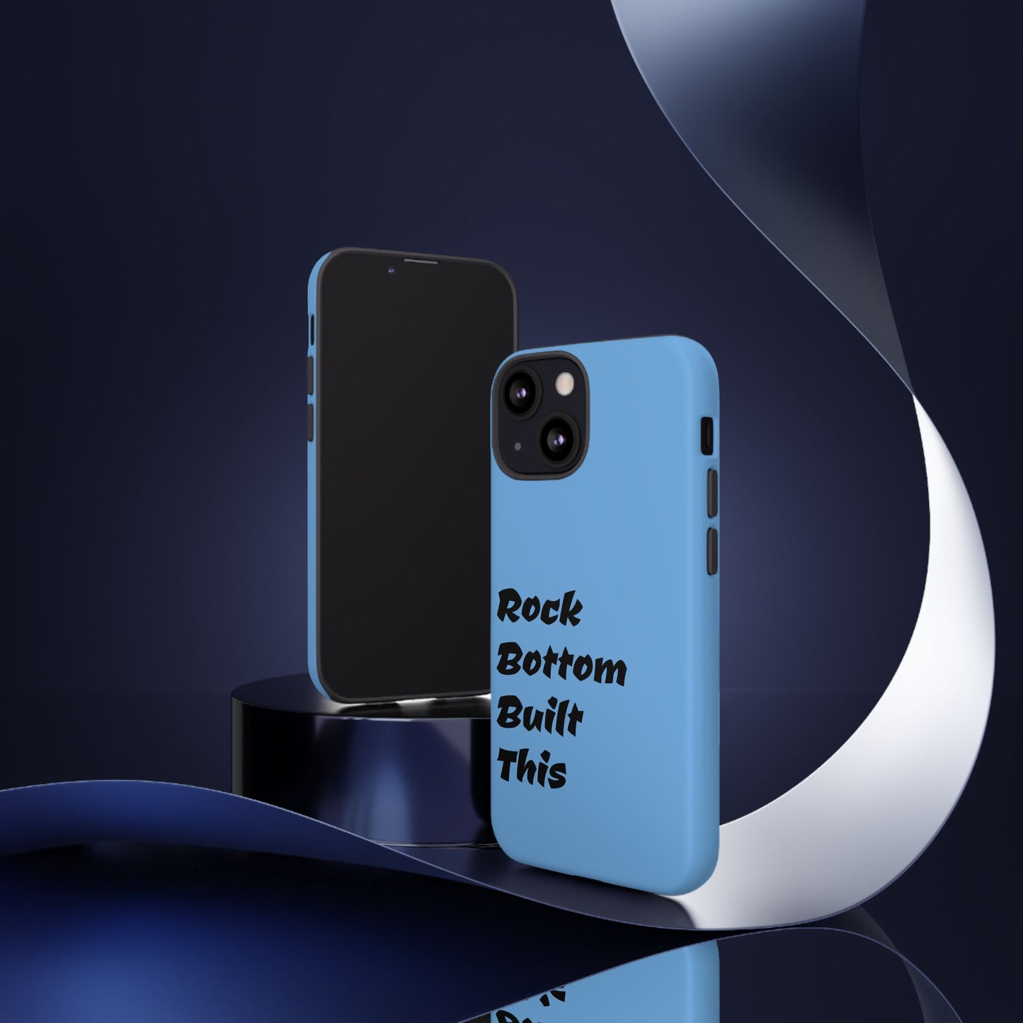 Rock Bottom Built This Tough Phone Case | Unique Gift for Resilience, Motivational Quotes, Phone Accessories, Custom Cases, [...]